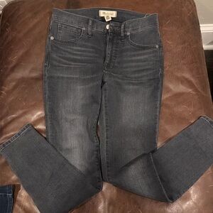 Madewell grey 9" mid rise skinny Jean